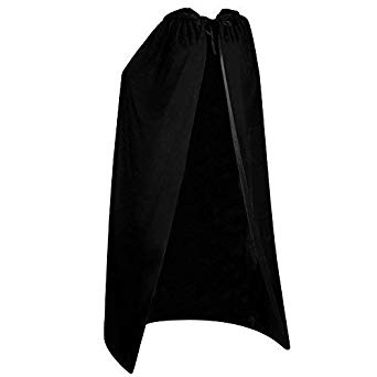 Acecharming Women's Velvet Hooded Cloak Full Length Cloak Witch Costume for Halloween Christmas Party Cosplay