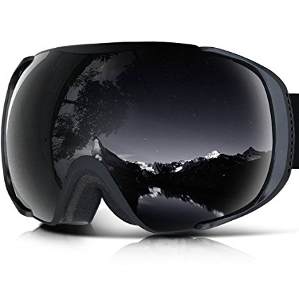 Zionor Lagopus Snowmobile Snowboard Skate Ski Goggles with Detachable Lens