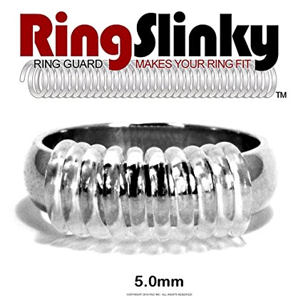 RingSlinky Ring Guard / Ring Size Reducer (5.0mm Ring Shank Width)