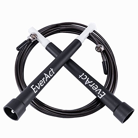 EverAct™ Adjustable Jump Rope - Best for Boxing MMA Fitness Training - Speed , Boxing, Skipping Exercise, Jumping Workout & Fitness Training