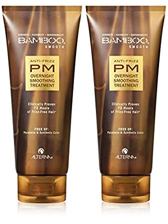 Bamboo Smooth Anti-Frizz PM Overnight Smoothing Treatment, 5-Ounce (2-Pack)