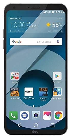 LG Q6 (US700) 32GB GSM Unlocked 4G LTE Android Smartphone w/ 13MP Camera and Face Recognition - Arctic Platinum (Renewed)