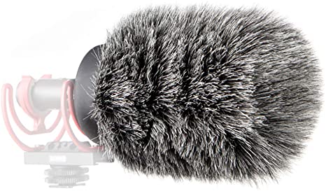 Furry MIC Windshield Windscreen WIND Muff Compatible for rode VideoMic NTG Microphone