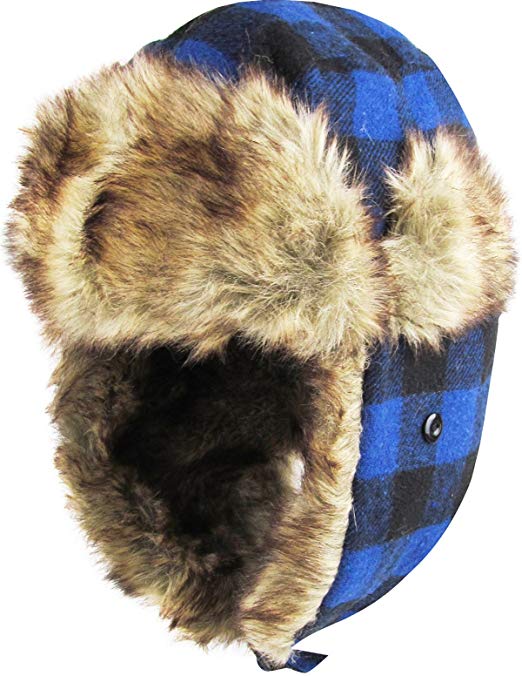 Unisex Winter Trooper Hat Collection for Men and Women Lumberjack Ushanka Ear Flap Chin Strap and Windproof Mask