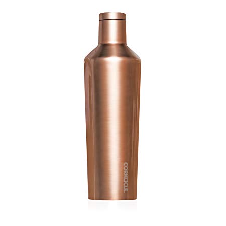 Corkcicle Canteen Classic Collection - Water Bottle & Thermos - Triple Insulated Shatterproof Stainless Steel, New Electroplate Copper, 25 oz.