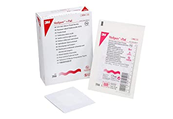 3M Medipore Plus Pad Soft Cloth Adhesive Wound Dressing - 3 1/2" x 4" - Box