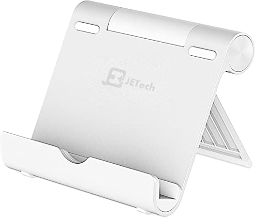 JETech Stand for Tablet and Smartphone, Multi-Angle, Portable, Aluminum
