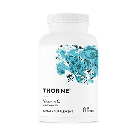 Thorne Research - Vitamin C with Flavonoids - Blend of Vitamin C and Citrus Bioflavonoids from Oranges, the Way They're Found Together in Nature - 180 Capsules