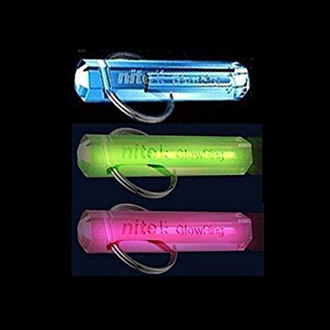Nite Tritium Gadget Keyring Glowring New Colours! Glow Stick Cat Pet