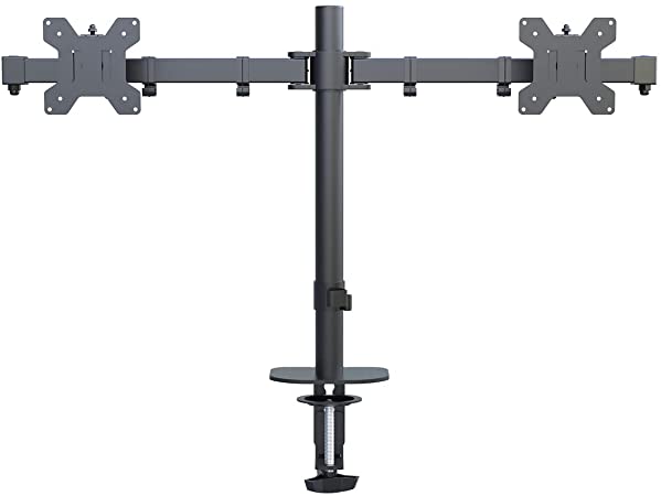 Suptek Dual Fully Adjustable Monitor Arm Stand Mount Fits Two Monitor Computer Screen 13-32 inch Up to 22lbs VESA 75 100 (MD94X2)