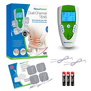 AccuRelief Dual Channel TENS Electrotherapy Pain Relief System and Universal Supply Kit …
