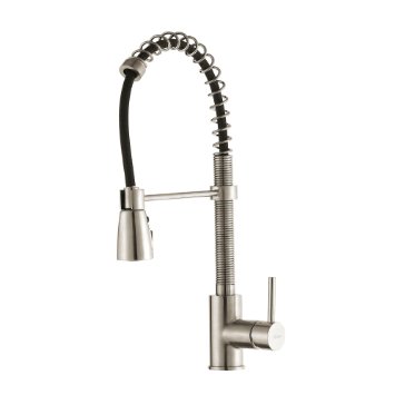 Kraus KPF-1612SS Single Lever Pull Down Kitchen Faucet in Stainless Steel