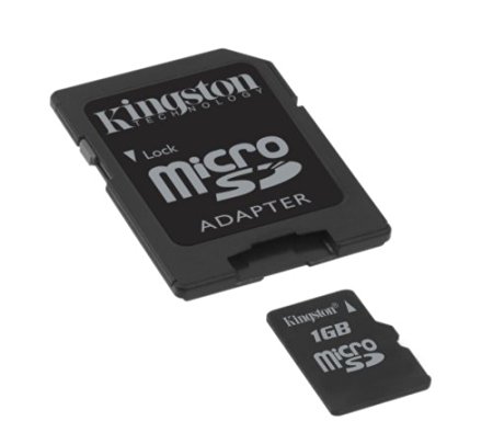 Kingston - Flash memory card ( SD adapter included ) - 1 GB - microSD