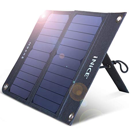 10000mAh Solar Charger Portable Solar Power Bank for Cell Phone with Dual USB 2.1A Outputs Waterproof External Battery Pack Chargers for iPhone Xs Max XR X 8 7 Plus, iPad, Galaxy S9 S8 Note 8