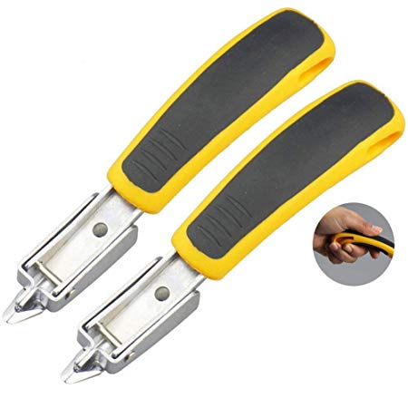 Mmei 2 pcs Heavy Duty Staple Remover Tack Lifter Puller Ofiice Claw Tools for Upholstery and Construction