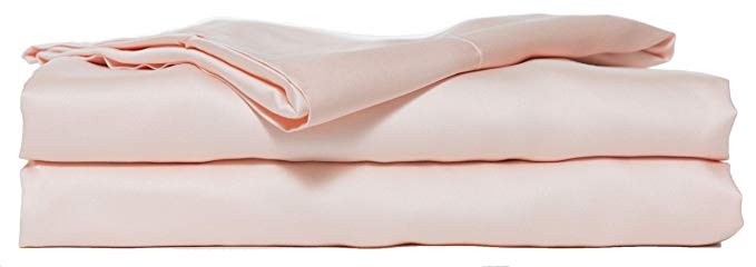 Hotel Sheets Direct 100% Bamboo Bed Sheet Set (Full, Pure Peach Puree)