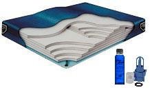 California King Waveless Waterbed Mattress 72w x 84L Boyd Lumbar Supreme with a Fill Kit & a 4oz Bottle of Premium Clear Bottle Conditioner