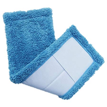 Bluelans® Mop Refill Replacement Mop Heads Cleaning Pads, Removable & Washable (Blue)