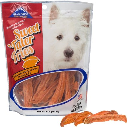 Blue Ridge Naturals - Sweet Tater Fries (1 lb.) - Naturally Healthy Dog Treats