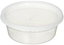 Reditainer Plastic Food Storage Containers with Lids (10, 8 Ounce)