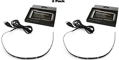 Antec Bias Lighting for HDTV with 51.1-Inch Cable (Reduce eye fatigue and increase image clarity) (Pack of 2)