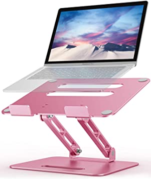 Adjustable Laptop Stand, Cshidworld Laptop Holder, Notebook Holder Stand with Heat-Vent, Computer Stand Notebook Aluminum Stand Desk for Laptop up to 17 inches, Compatible for MacBook Pro, Surface