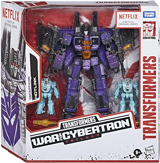 Transformers Netflix War for Cybertron Trilogy Voyager Class Hotlink Battle 3-Pack with Heatstroke and Heartburn