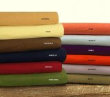 Tribeca Living Luxury Solid Flannel Deep Pocket Sheet Set California King Taupe