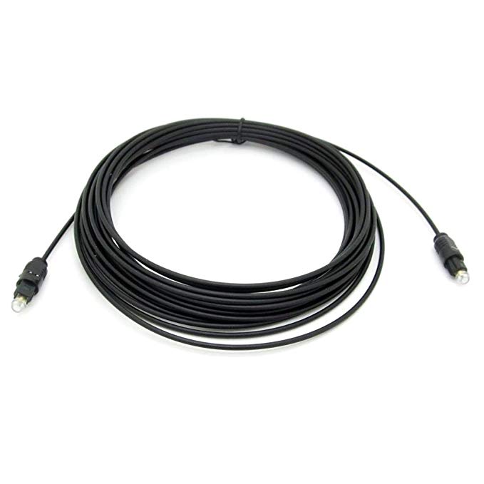 8M Black Digital Fiber Optical Audio SPDIF TosLink Cable