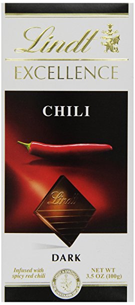Lindt Excellence Chili  Dark Chocolate Bar, 3.5 Ounce