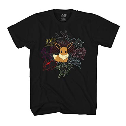 Pokemon Mono Eeveeloutions Eevee T-Shirt