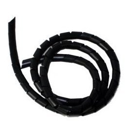 Cable-Tex Spiral Binding - BLACK Cable Tidy Wrap 22mm x 2m