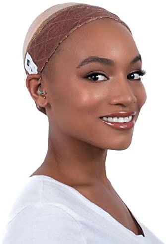 Milano Collection GripCap All-in-One Wig Cap and Comfort Wig Band with Adjustable Closure - Tan
