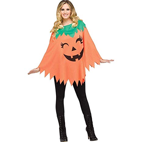 Adult Pumpkin Poncho