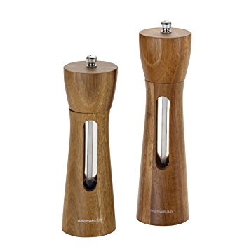 Rachael Ray Tools and Gadgets 2-Piece Natural Acacia Salt and Pepper Grinder Set