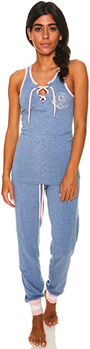 U.S. Polo Assn. Womens Top and Pajama Pants Lounge Sleepwear Set