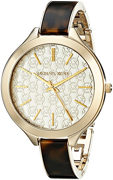 Michael Kors Women's Slim Runway Gold-Tone Watch MK4293