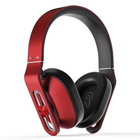 1MORE MK801 Over-Ear Headphones with In-line Microphone and Remote Red