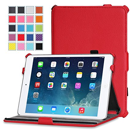 MoKo iPad Mini Case, iPad Mini 2 / 3 Case, Slim-Fit Cover Case for Apple iPad Mini 1 (2012) / iPad Mini 2 (2013) / iPad Mini 3 (2014), RED (Will not fit iPad Mini 4)