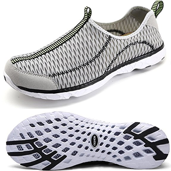 Oberm Womens Mens Water Shoes Quick Drying Slip-on Beach Running Shoes Lightweight Aqua Water Sneakers