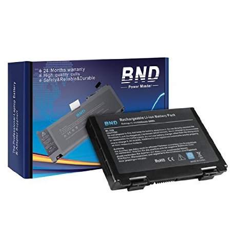 BND® High Performance [with Samsung Cells] Laptop Battery for Asus F52 F82 K40 K40LJ K40LN K401J-E1 S K40E K50 K50IJ K51 K60 K61 K6C11 K70 K70AS K70AS-X2A K7010 K7010-A1 P50 P81 F82 F83S PR05C PR05D PR05E PR05J PR065 PR066 PR079 PR088 PR08S PR08D X5D X5E X5C X5J X65 X66 X70 X87 X8A X8S X8D - [fits P/N A32-F82 / A32-F52 / L0690L6 / L0A2016] - [Same Size & Shape as an OEM Battery] - 24 Months Warranty [6-Cell 5200mAh/58Wh]