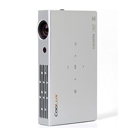 Coolux X5 WXGA DLP LED 1800 lumen 3D Mini Projector with Wi-Fi, USB, HDMI and Bluetooth