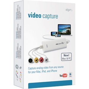 Elgato Video Capture - Complete Product VIDEO CAPTURE TRANSFER ANALOG VIDEO TO ITUNES Video Editing - Mac Intel-based Mac