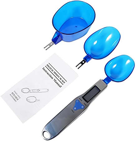 Fdit Accurate Electronic Digital Spoon Scale Weight 500/0.1g Kitchen Stainless Measuring Tool