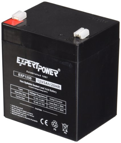 ExpertPower EXP1250  12V 5Ah Home Alarm Battery with F1 Terminals