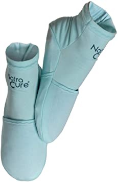 NatraCure Cold Therapy Socks - Reusable Gel Ice Frozen Slippers for Feet, Heels, Swelling, Edema, Arch, Chemotherapy, Arthritis, Neuropathy, Plantar Fasciitis, Post Partum Foot, Size: Small/Medium