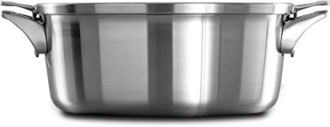 Calphalon Premier Space Saving Stainless Steel 8.5qt Dutch Oven with Cover