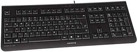 CHERRY KC 1000 JK-0800GB-2 USB Wire Keyboard, QWERTZ