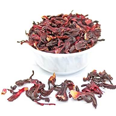 Tealyra - Pure Hibiscus Herbal Tea - Loose Leaf Tea - Organically Grown - Lower Blood Pressure & Help Weight Loss - Vitamins Rich Tea - Healthy Tea - Caffeine Free (7oz / 200g)