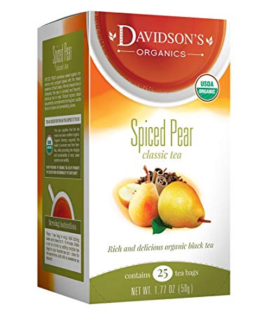 Davidson's Tea Spiced Pear, 25 Count Tea Bag
